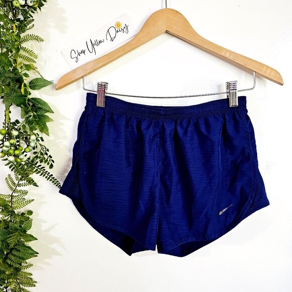 Nike Dri-Fit Womens Running‎ Shorts S Blue Polyester ~S75.4 - Picture 1 of 7